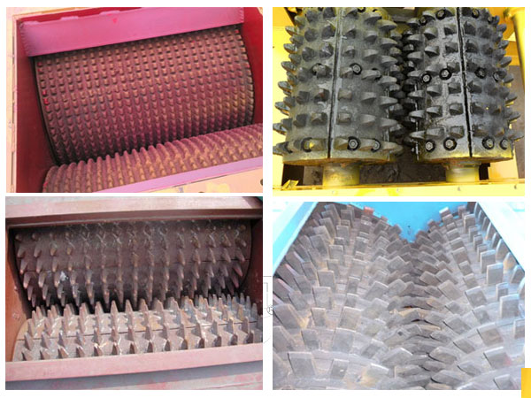 雙齒輥破碎機中、粗齒輥圖